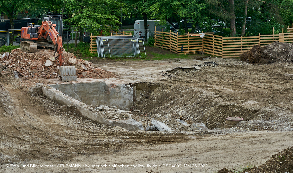 26.05.2022 - Baustelle am Haus für Kinder in Neuperlach